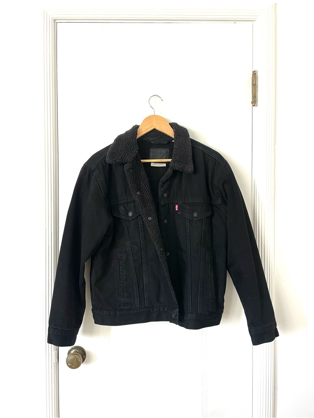 Levi's Black Sherpa Jacket with Plush Lining